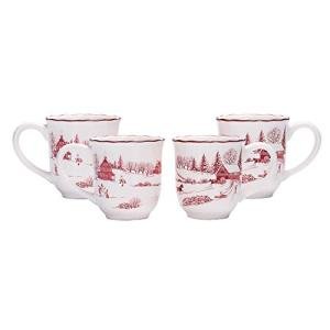 Winter Wonderland Ceramic Mug Set of 4
