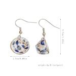 Artistic Floral Teacup Earrings for Women