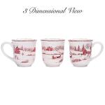 Winter Wonderland Ceramic Mug Set of 4