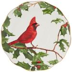 Christmas Cardinal Holly Teacup and Saucer Set