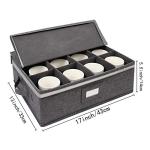 Stackable Grey Cup and Mug Storage Box