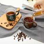 Set of 10 Inspirational Enamel Coffee Mugs