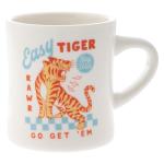 Karma 12 oz Retro Tiger Coffee Cup