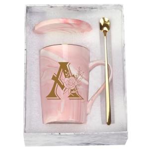 Personalized Pink Letter A Coffee Mug