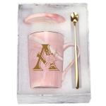 Personalized Pink Letter A Coffee Mug