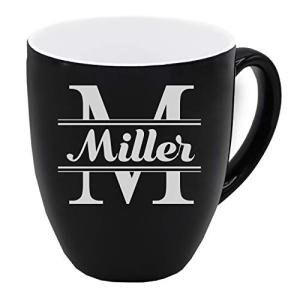 Personalized Black Coffee Latte Mug for Weddings