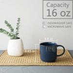 Bosmarlin Stackable Ceramic Coffee Mug Set - 4 Pieces