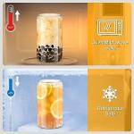 Sungwoo 8-Piece Glass Cup Set with Lids