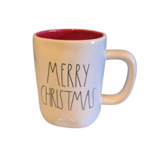 Rae Dunn Merry Christmas Red Interior Mug
