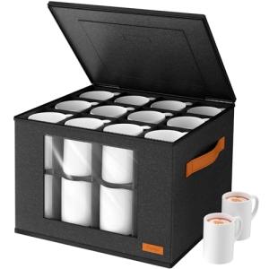 Stackable 2-Layer Coffee Mug Storage Organizer