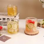 15oz Double Walled Glass Coffee Mugs - Set of 2