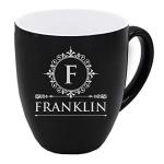 Personalized Black Coffee Latte Mug for Weddings