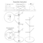 Stylish Metal Mug Tree with Bamboo Base