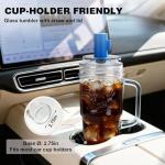 Bamboo Mason Jar Cups with Lids and Straws