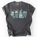 Cozy Holiday Drinks Snowman and Gnome Tee