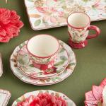 Winter Blooms Set of 4 Festive Mugs