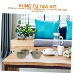 Portable Kung Fu Tea Set with Teapot and Cups