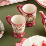 Winter Blooms Set of 4 Festive Mugs