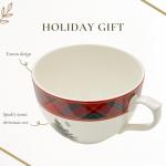 Spode Tartan Christmas Jumbo Mug - 20oz Holiday Cup