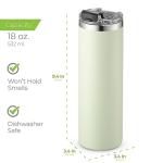 SIPX™ 18 oz Slim Insulated Tumbler - Green