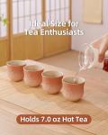 ZENS Japanese Handleless Tea Cups Set of 4