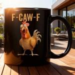 Funny Chicken Pun Ceramic Coffee Mug 11oz