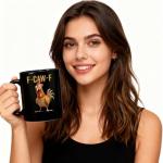 Funny Chicken Pun Ceramic Coffee Mug 11oz