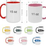 Personalized Birth Flower Coffee Mug - 11oz