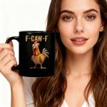 Funny Chicken Pun Ceramic Coffee Mug 11oz