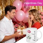Personalized Birth Flower Coffee Mug - 11oz