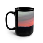 Serene Nature Sunset Mountain Mug - 15 oz