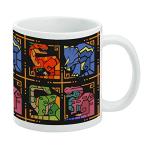 Dinosaur Pattern Ceramic Coffee Mug, 11oz