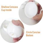 White Porcelain Gongfu Tea Cups Set of 8