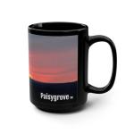 Serene Nature Sunset Mountain Mug - 15 oz