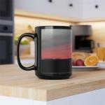 Serene Nature Sunset Mountain Mug - 15 oz