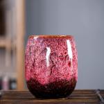 Four Seasons Pottery Teacup Set in Gift Box