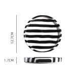 8 Oz Black Ceramic Coffee Mug and Saucer Set