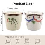 Japanese Retro Ceramic Tea Cup Set of 2