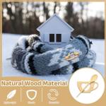 Cute Teacup Shape Wooden Brooch Pin