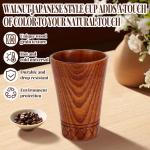 Wooden Tea Cups Set for Coffee and Tea