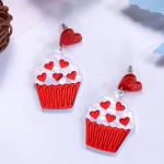 Cute Heart Dangle Earrings for Valentine's Day