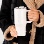 20 oz Ceramic-Lined Travel Coffee Mug with Handle