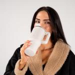 20 oz Ceramic-Lined Travel Coffee Mug with Handle