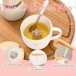 Cute 3D Elephant Mug with Lid and Spoon