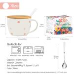 Cute 3D Elephant Mug with Lid and Spoon