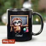 Custom Sloth Teacher Coffee Mug Gift 11oz 15oz