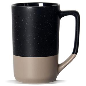500ML Black Two-Tone Ceramic Coffee Mug