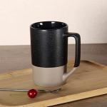 500ML Black Two-Tone Ceramic Coffee Mug