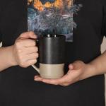 500ML Black Two-Tone Ceramic Coffee Mug