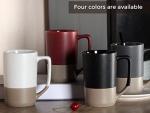 500ML Black Two-Tone Ceramic Coffee Mug